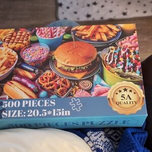 500-Piece Puzzle - Colorful Food Theme